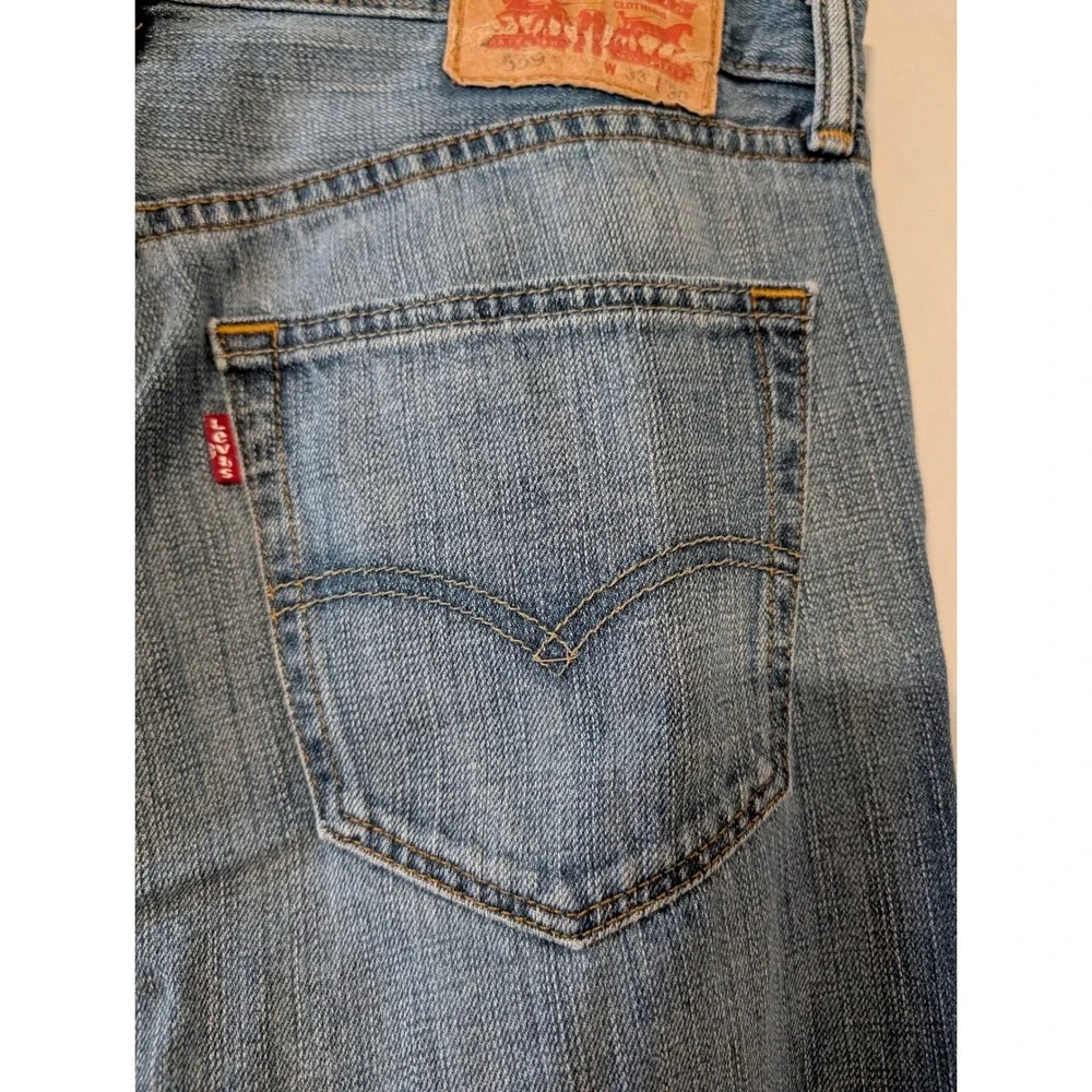 Levis 559 Relaxed Straight‎ Mens Jeans Medium Wash Blue Denim 33x30 00559-4258